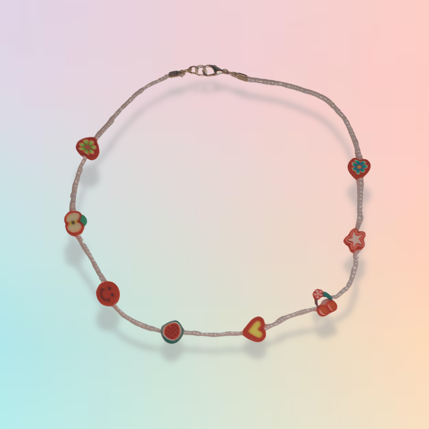 Red Beaded Necklace