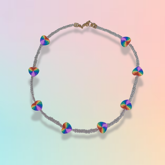 Rainbow Heart Necklace