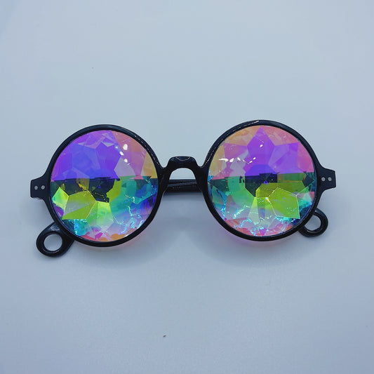 Black Kaleidoscope Glasses