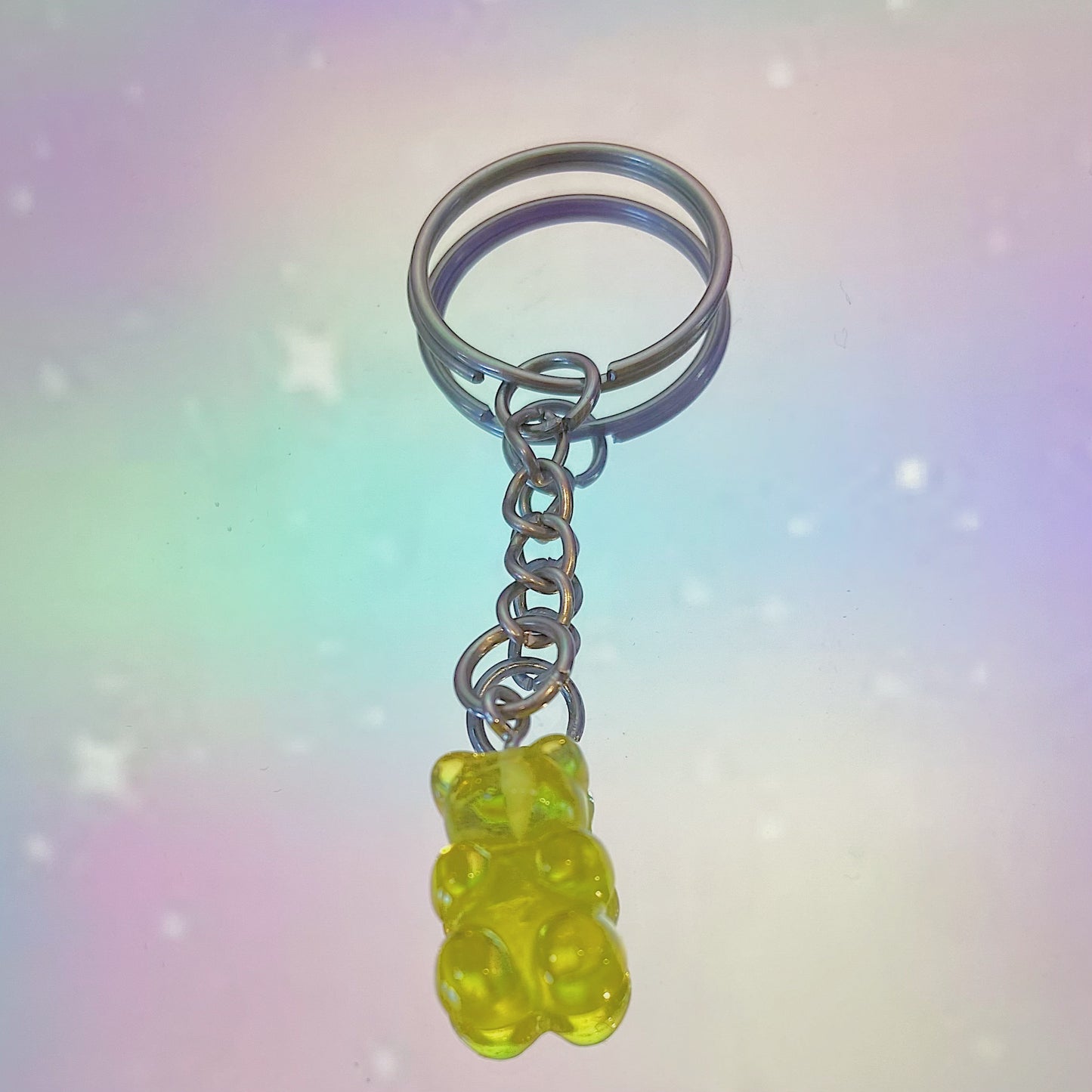 Yellow Gummy Bear Keychain