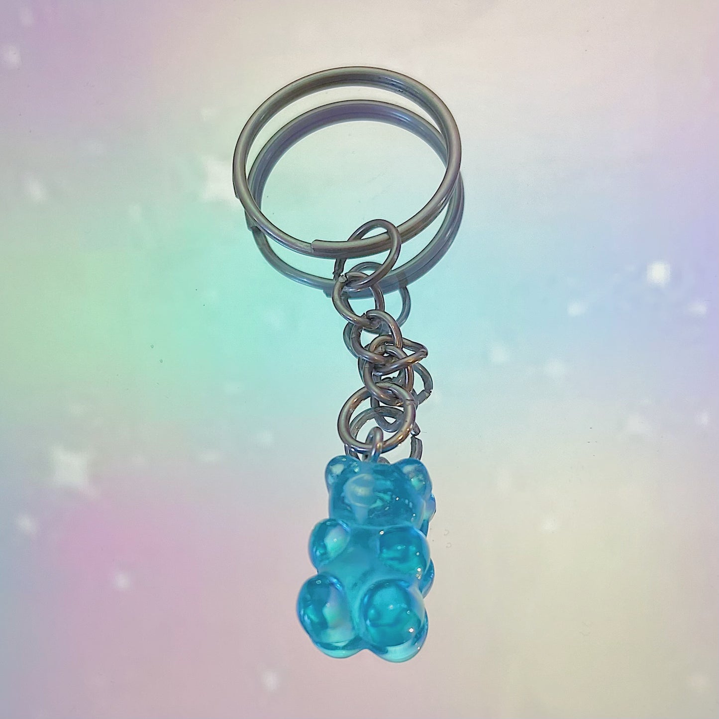 Blue Gummy Bear Keychain