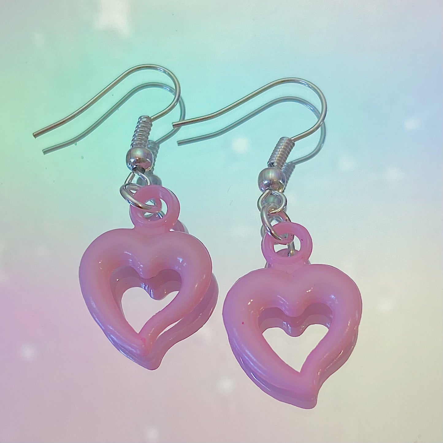 Baby Pink Heart earrings