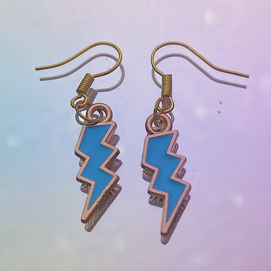 Blue Lightning Earrings