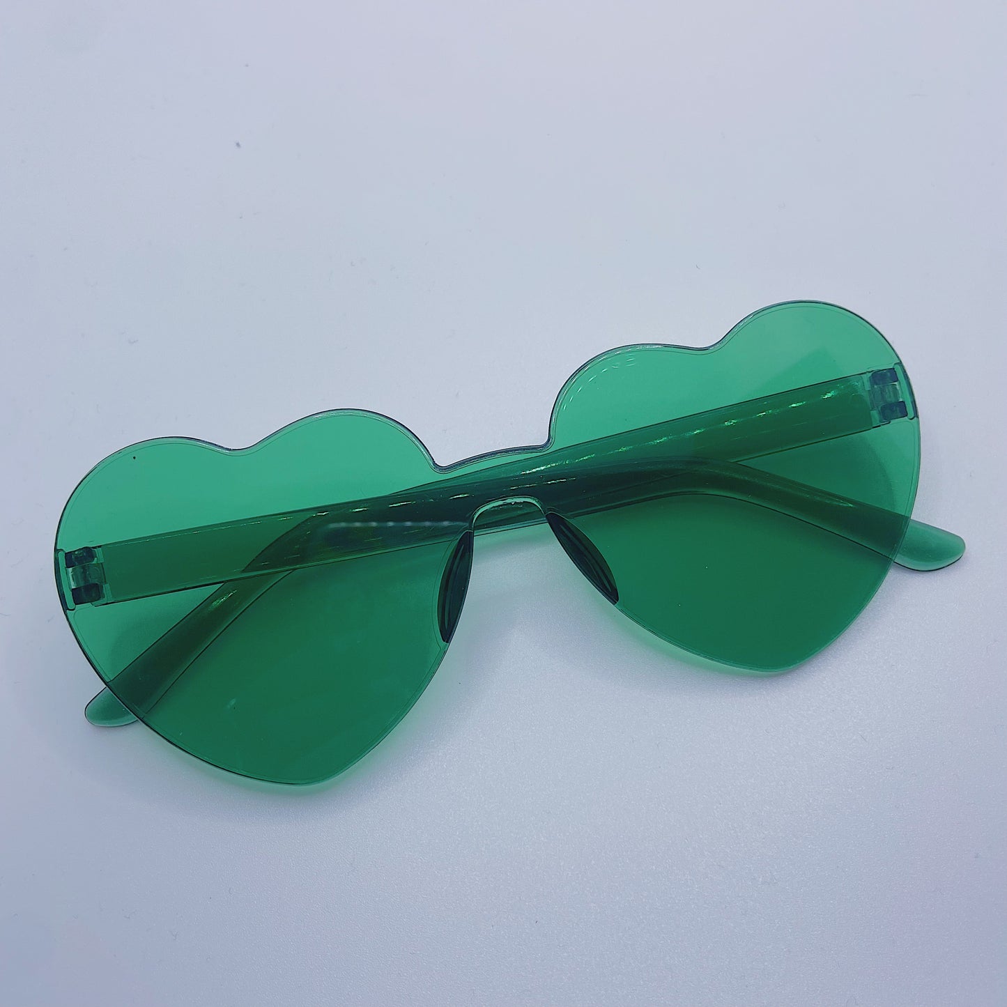 Green Heart Glasses