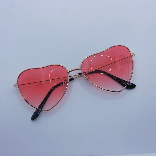 Pink Gradient Heart Glasses