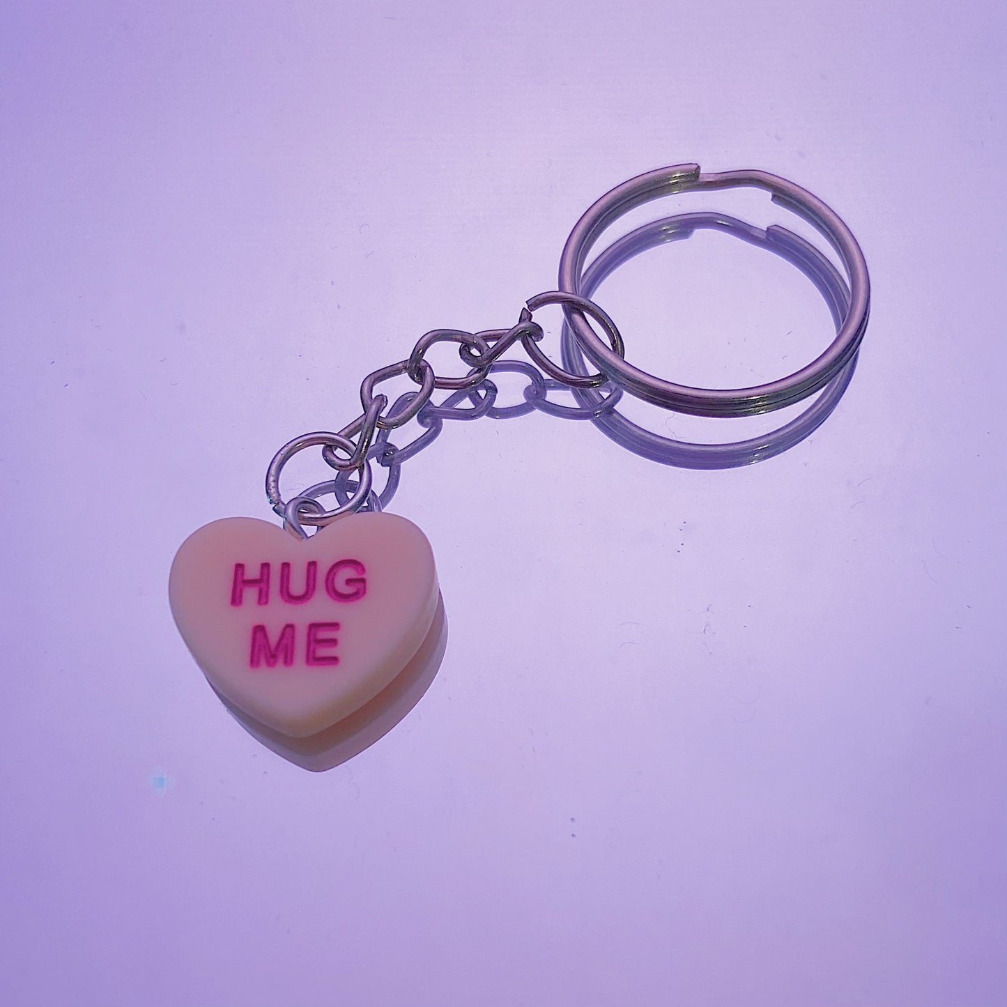 Pink Hug Me Keychain