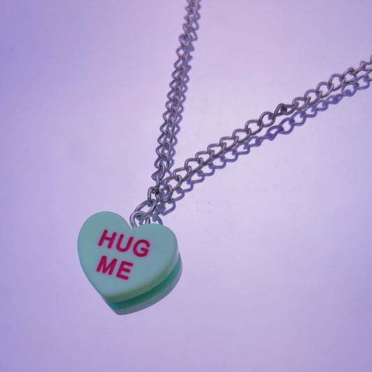 Green Hug Me Necklace