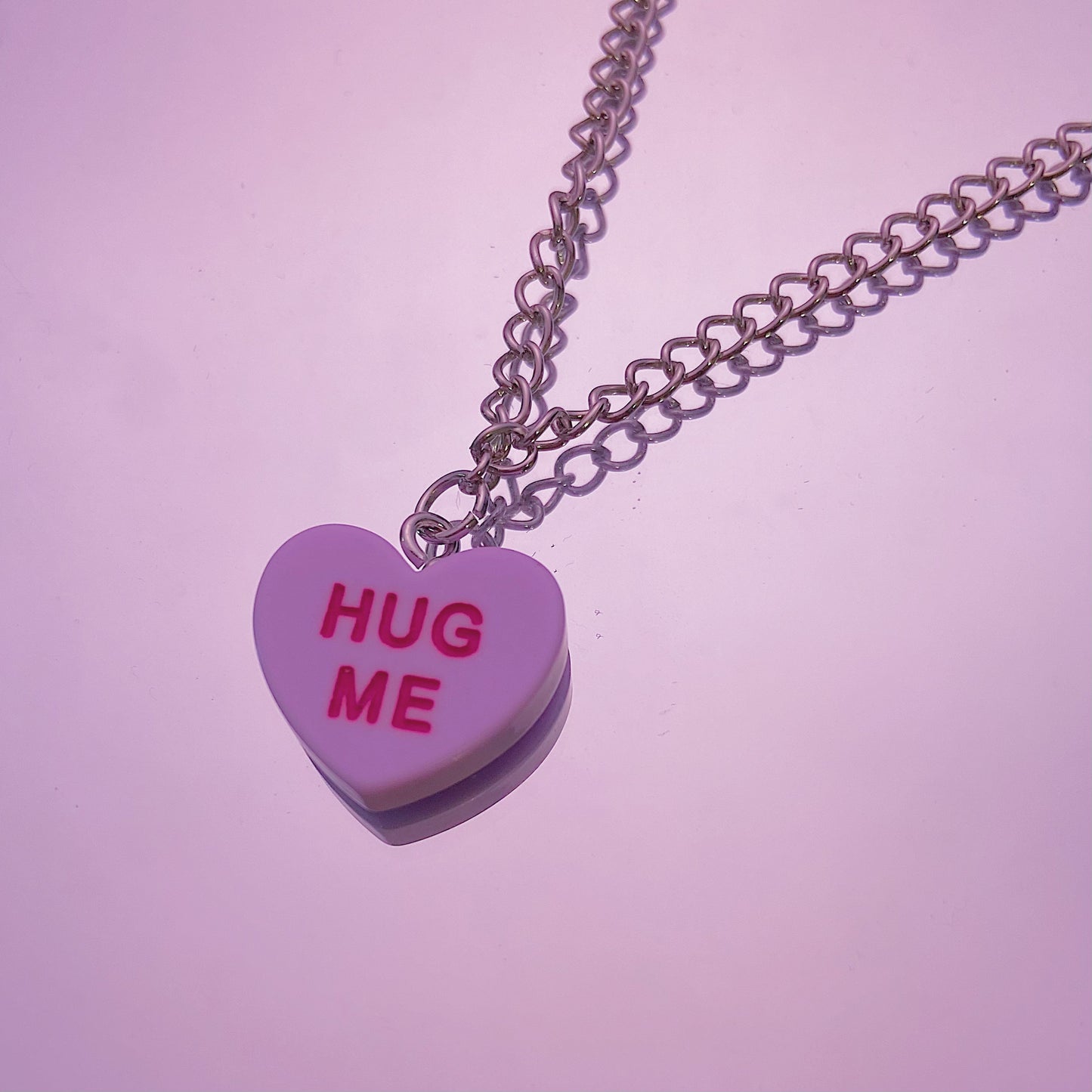 Purple Hug Me Necklace