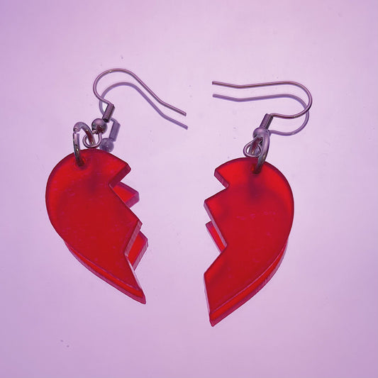 BFF Heart Earrings