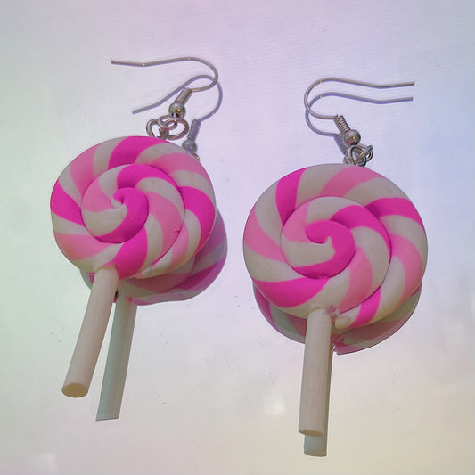 Pink Lollipop Earrings