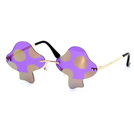 Purple Mushroom Glasses