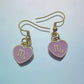 Scorpio Earrings Pink
