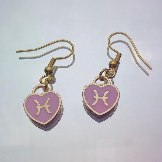 Pisces Earrings Pink