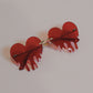 Red Heart Drip Glasses