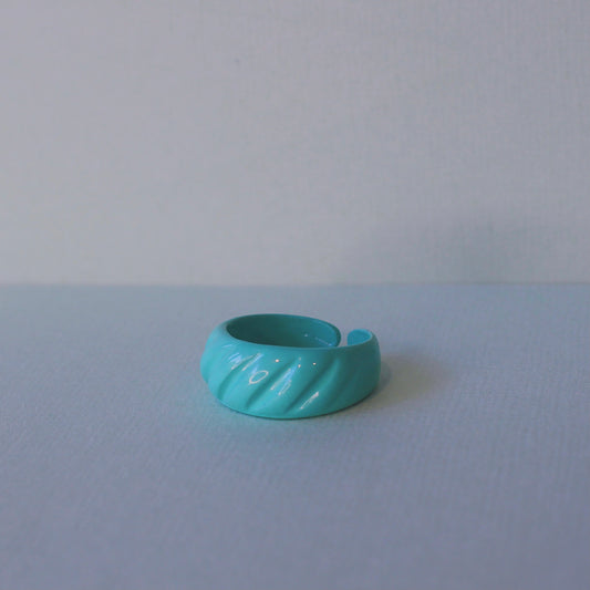 Aqua Shell Ring