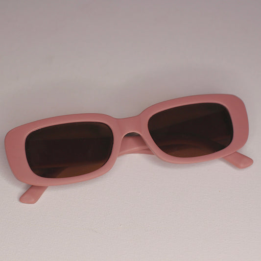 Retro Matte Glasses Pink