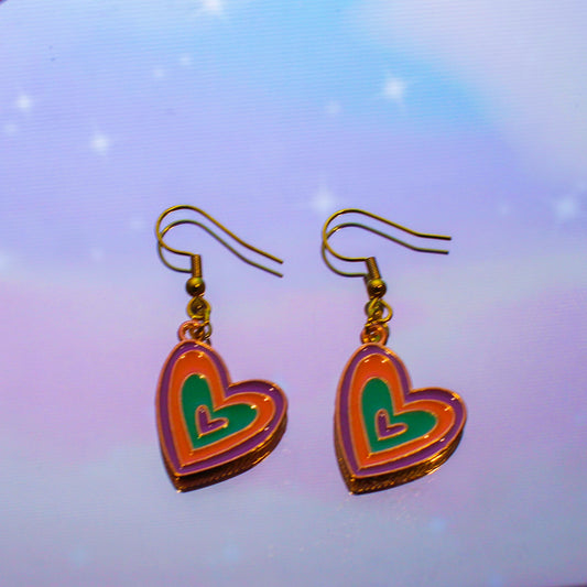 Groovy Heart Earrings