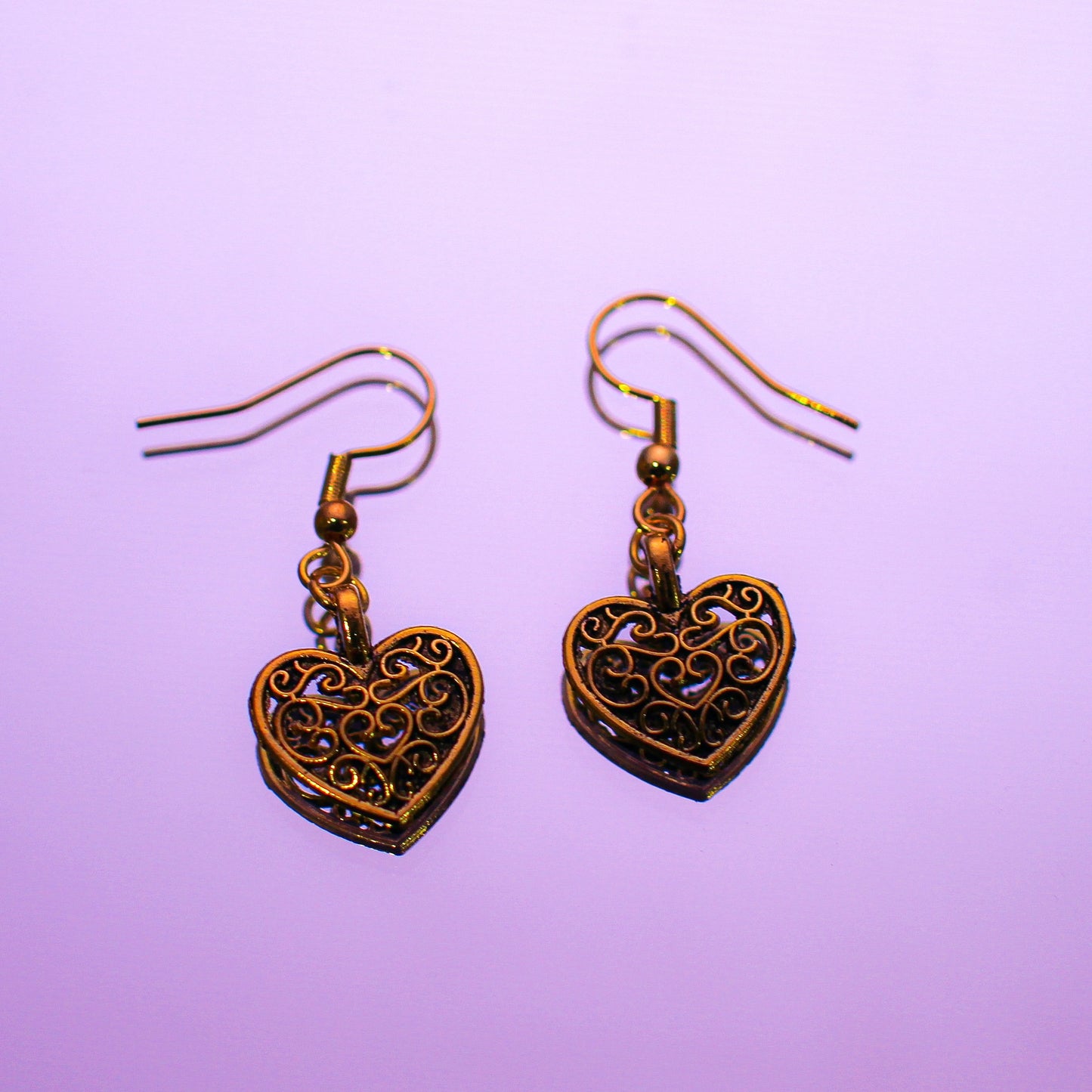 Antique Heart Earrings