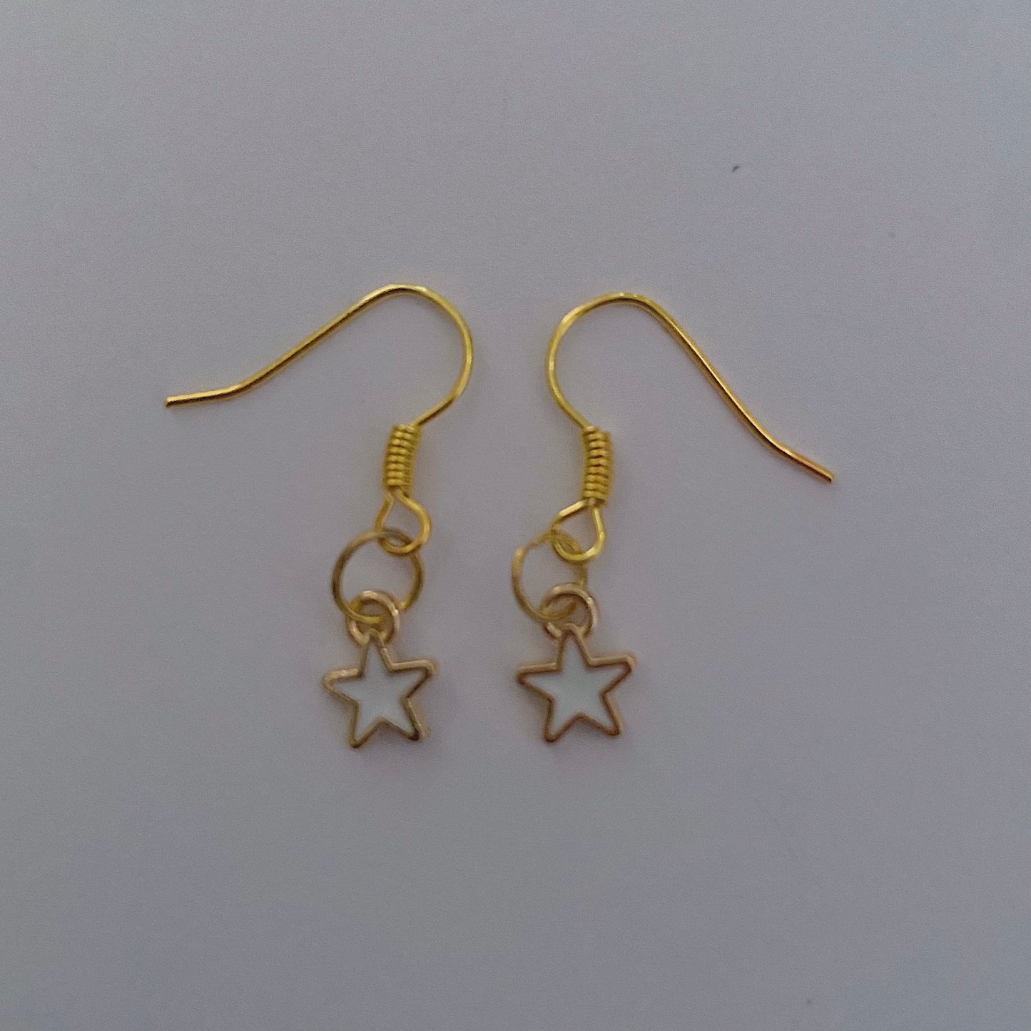 White Star Earrings