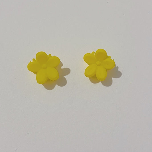 Yellow Flower Hairclips
