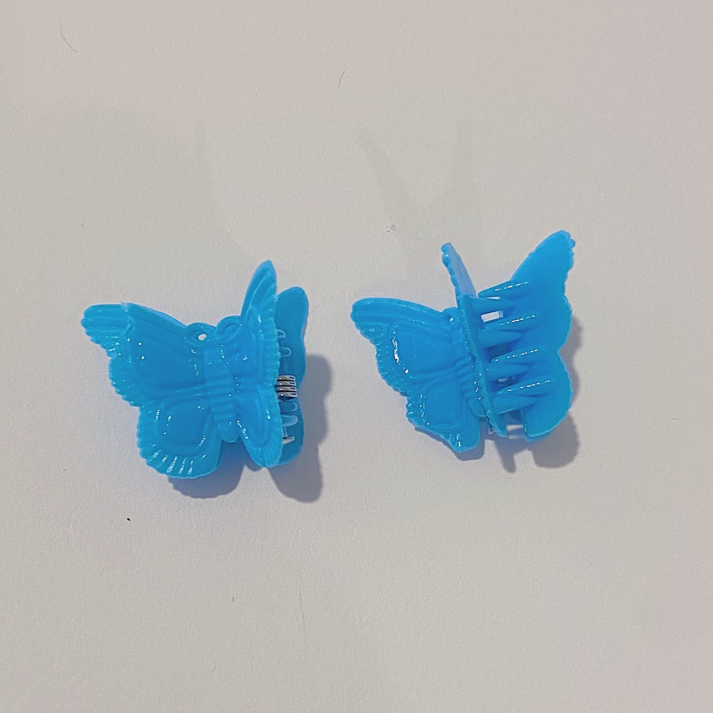 Blue Butterfly Hairclips