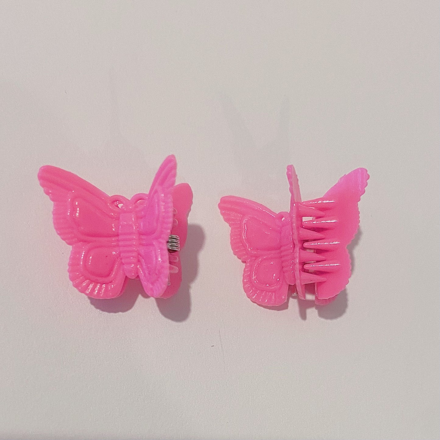 Pink Butterfly Hair clips