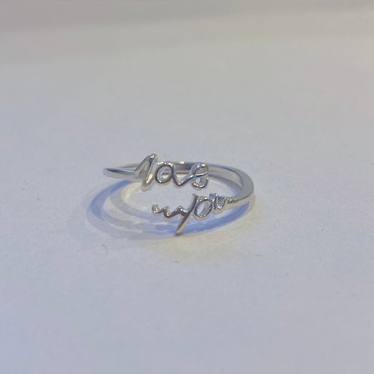 Love You Adjustable Ring