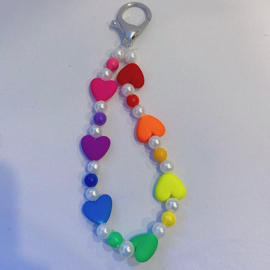Heart Rainbow Keychain