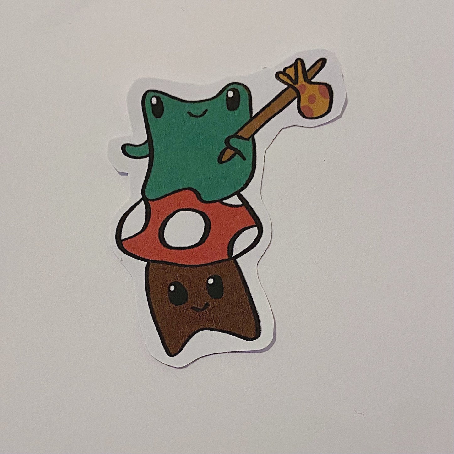 Frog & Mushie Sticker
