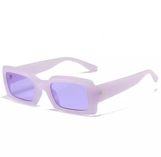 Funky Square Glasses Purple