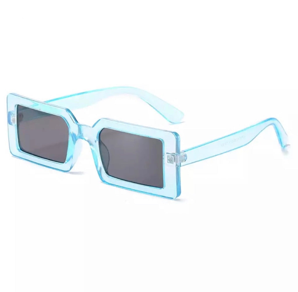 Classic Square Glasses Blue