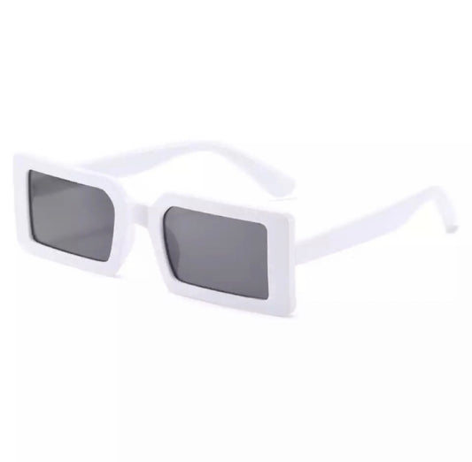 Classic Square Glasses White
