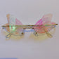Iridescent Pink Fairy Glasses