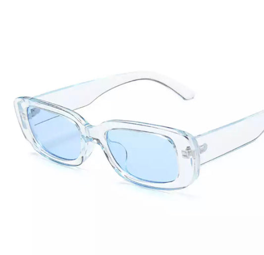 Blue Retro Square Glasses