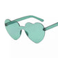 Green Heart Glasses