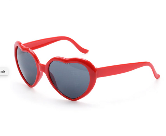 Red Heart Diffraction Glasses