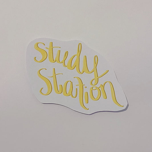 Study Station Sticker