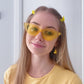 Yellow Cat Eye Glasses
