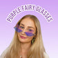 Purple Fairy Glasses