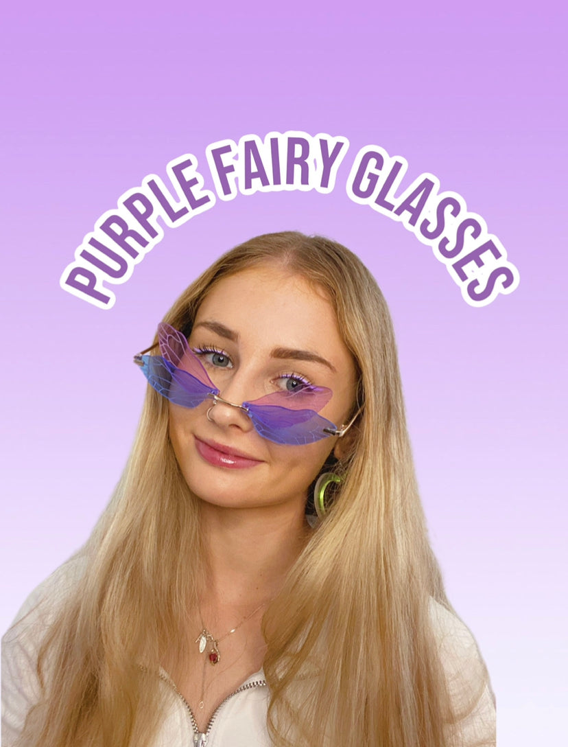 PRE ORDER Purple Fairy Glasses